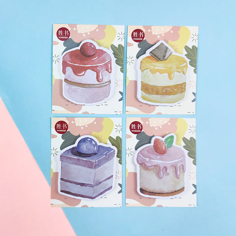 Wholesale 10PCS Cartoon Cake Paper Post-it Notes